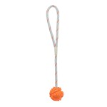 TRIXIE Ball am Seil DOG TOY Naturgummi schwimmt Orange...