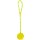 TRIXIE Ball am Seil DOG TOY Naturgummi schwimmt Lime für Hunde 7,0 cm/35 cm