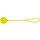 TRIXIE Ball am Seil DOG TOY Naturgummi schwimmt Lime für Hunde 7,0 cm/35 cm