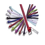 KARLIE Halsband VINTAGE Violett Leder Straß...