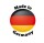 KARLIE Leine VINTAGE Leder MANDARINE 100cm 18mm Schwarz unterlegt für Hunde