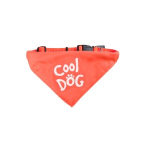 KARLIE Halsband BANDANA COOL DOG rot waschbar für Hunde