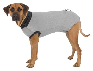 TRIXIE Hygiene OP-BODY grau Baumwolle/Elasthan verschiedene Größen für Hunde
