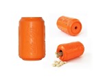 SODAPUP Spielzeug CAN TOY Kautschuk Orange Small 6,5 x 4cm für kleine Hunde