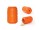 SODAPUP Spielzeug CAN TOY Kautschuk Orange Small 6,5 x 4cm für kleine Hunde