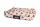 PAKMAS Hundebett OEKO-BED mit Wendeoptik in Plüsch Pfoten braun 120 x 95 x 28cm