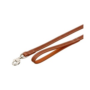 KARLIE Lederleine BUFFALO ULTRA braun-hellbraun für Hunde