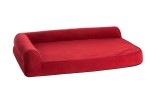 KARLIE FLAMINGO Hundebett ECKIG ORTHO VISCO Rot für...