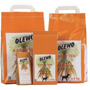 OLEWO Ergänzungsfutter KAROTTEN-PELLETS für Hunde