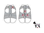 DOGBITE Hundewinterjacke MATT Fexible-System schwarz Mantel für Hunde