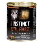 PURE INSTINCT Nassfutter ROYAL FOREST Hirsch Monoprotein ohne Getreide für Hunde