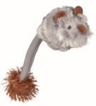 TRIXIE Spielzeug LED-MAUS Plüsch 19cm Microchip...
