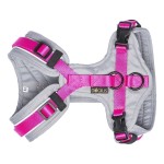 DOGIUS Brustgeschirr GESCHIRR pink/grau zusätzlicher...
