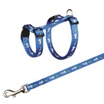TRIXIE Zubehör GESCHIRR mit HASENMOTIV und Leine 25-44 cm/10 mm für Kaninchen