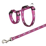 TRIXIE Zubehör GESCHIRR mit HASENMOTIV und Leine 25-44 cm/10 mm für Kaninchen