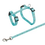 TRIXIE Zubehör GESCHIRR mit HASENMOTIV und Leine 25-44 cm/10 mm für Kaninchen