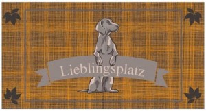 DOGIUS Wechseldecke DESIGN RASSEDECKE WEIMARANER Lieblingsplatz Gr. XL für Hunde