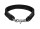 DOGIUS Halsband ARTEMIS Black Queen Leder-Einfassung schwarz für Hunde