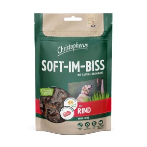 CHRISTOPHERUS Snacks SOFT-IM-BISS verschiedene Sorten 125g getreidefrei für Hunde