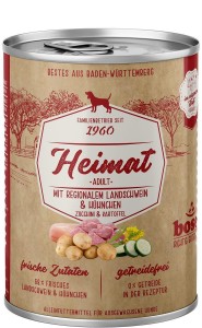 BOSCH Nassfutter HEIMAT Adult mit regionalem Landschwein & Hühnchen für Hunde