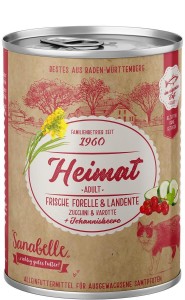 SANABELLE Nassfutter HEIMAT Adult FRISCHE FORELLE getreidefrei Katzen 1 x 400g