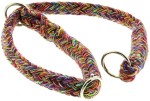 DINOLEINE Halsband STOPPWÜRGER Baumwolle 14mm Größe M/55cm für Hunde