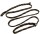 DINOLEINE Leine RETRIEVERLEINE Polyester mit Easy-Locking-System 8mm für Hunde