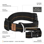 KOCH Halsband KLICK-HALSBAND mit Kennfäden 40mm 47-63cm gepolstert für Hunde