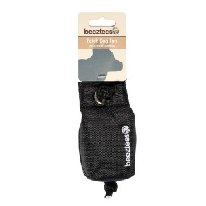 BEEZTEES Trainingspielzeug FETCH NYLON DUMMY 12cm Schwarz für Hunde