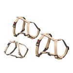 KARLIE Geschirr BAMBOO BALANCE GESCHIRR Beige/Braun für Hunde Größe XS