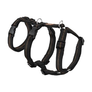 KOCH Geschirr PANIKGESCHIRR Nylon mit Kennfäden gepolstert schwarz für Hunde 50-72cm
