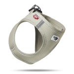 CURLI Brustgeschirr Plush Vest AIR-MESH Grau für Hunde