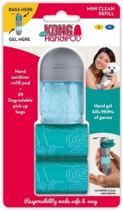 KONG® Beutelspender HANDIPOD-Produktreihe für Hunde MINI Ersatzgel + 20 Tüten