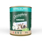 CHRISTOPHERUS Nassfutter HUNDEMENUE mit TRUTHAHN Reis...