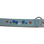 KARLIE Halsband FILZHALSBAND ENZIAN BY HEINO blau 35cm 24mm für Hunde