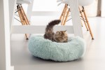BEETEES Liegekissen VAKO KITTEN-PLÜSCH blau ø...