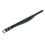 KARLIE Lederhalsband CHIC Strassbesatz Schwarz/Blau oder...