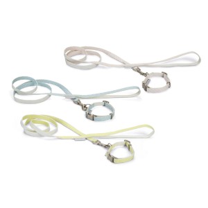 BEEZTEES Halsband PUPPY SET Collar & Leash 20-30cm/120cm versch Farben für Hunde