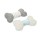 BEEZTEES Spielzeug PUPPY PLAYING BONE 20cm Grau oder Weiß mit Squeeker für Hunde