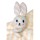 BEEZTEES Spielzeug PUPPY Cuddle Cloth Dimpie Schmusetuch pink/mint für Hunde