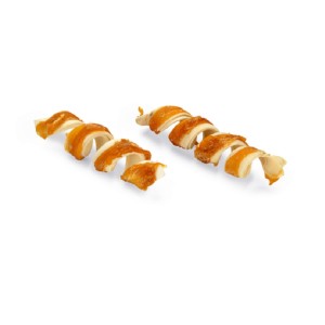 BEEZTEES Kauartikel KAUSTICK TWISTER mit Huhn für Hunde Länge 12,5cm 2 Stück