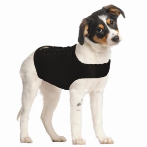 ZENPET Anziehen ZENDOG COMPRESSION SHIRT schwarz für Hunde
