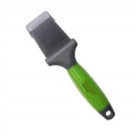 WAHL Bürsten MOSER PREMIUM ZUPFBÜRSTE ca.6cm zweiseitig Gelgriff Hunde & Katzen