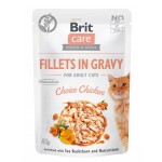 BRIT Nassfutter FILLETS IN GRAVY Choice Chicken 1 x 85g...