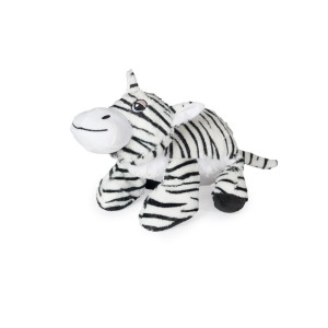 KARLIE Spielzeug PLÜSCH-ZEBRA Plush Toy 28cm Safari schwarz/weiß Squeeker Hunde