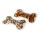 KARLIE Spielzeug PLÜSCH-KNOCHEN Plush Toy Safari 30cm Squeeker für Hunde