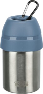 TRIXIE Zubehör FLASCHE MIT TRINKNAPF Edelstahl/Kunststoff für Hunde