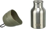 TRIXIE Zubehör FLASCHE MIT TRINKNAPF Edelstahl/Kunststoff für Hunde