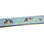 futterscheune.live® Filz-Halsband LIEBLINGSSTÜCK hellblau Leder unterlegt Hunde 44-48cm