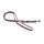 futterscheune.live® Filz-Leine LIEBLINGSSTÜCK Lila Leder unterlegt 2m 22mm Hunde